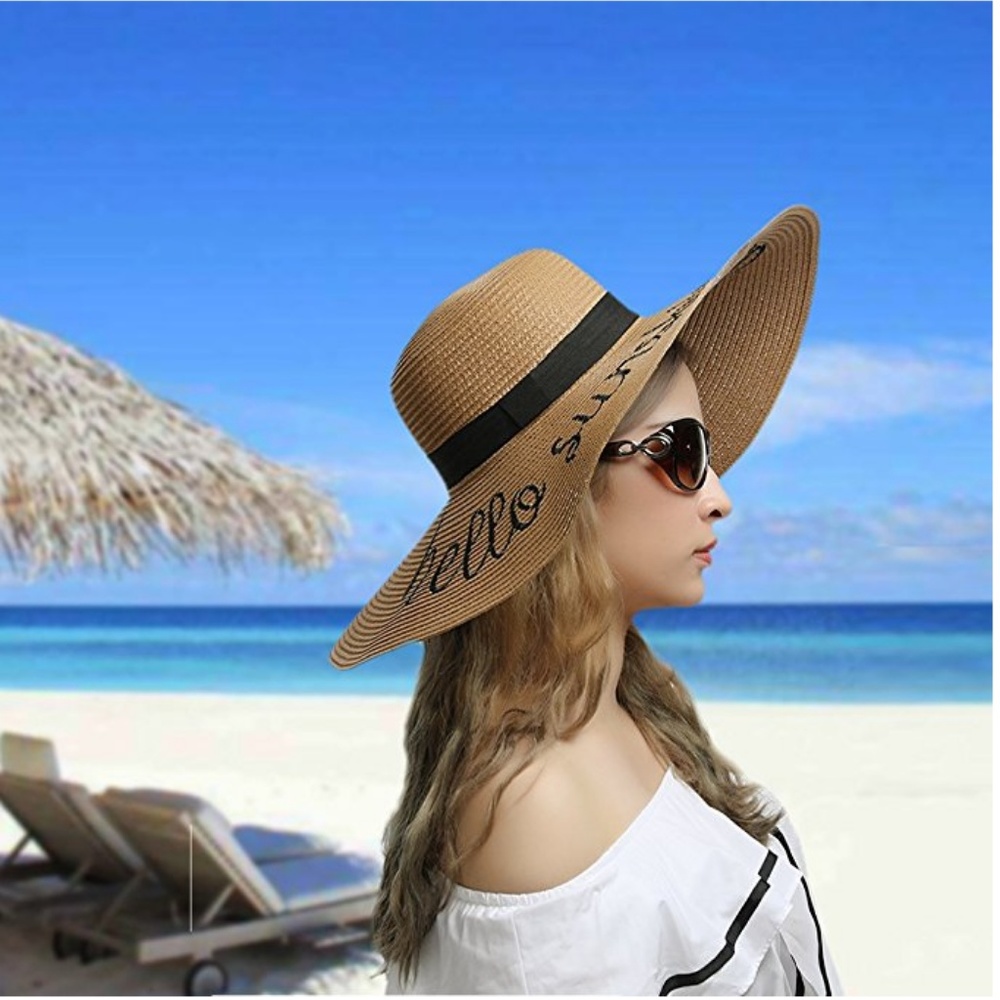Hello Sunshine Wide Brim Sun Hat - Picture 3 of 6